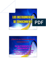 1 - Instrumentos de Conocimiento