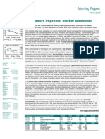 IMF Rumors Improved Market Sentiment: Morning Report