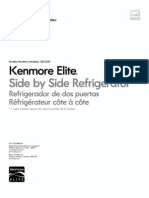 Kenmore Elite Side by Side Refrigerator 106.5118 (English Manual)