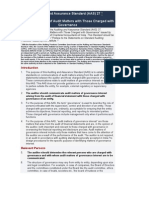 Auditing and Assurance Standard (AAS) 27 Communications of Audit Matters With Those Charged With Governance