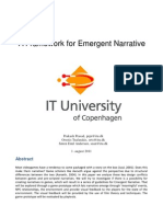 A Framework For Emergent Narrative