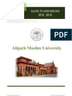 Guide To Admissions 2012-13 (AMU)