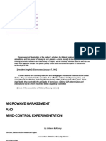 Microwave Harrasement and Mind Control Experimentation