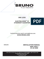 Electra-Ride II Stairway Elevator: Installation Manual