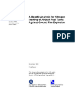 A Benefit Analysis For Nitrogen Inerting of Aircraft Fuel Tanks Against Ground Fire Explosion