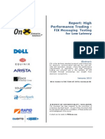 High Performance Trading - FIX Messaging Testing For Low Latency