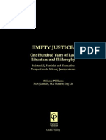 Empty Justice One Hundred Years of Law Literature and Philosophy