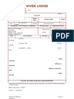 Hotel Boarding Bill Ns