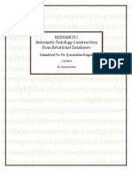 Research I Automatic Ontology Construction From Relational Databases