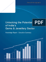 Unlocking The Potential of India's Gems & Jewellery Sector: Knowledge Report - Executive Summary