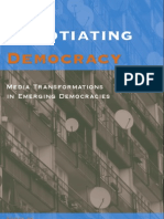 Negotiating Democracy Media Transformations in Emerging Democracies Suny Series in Global Media Studies