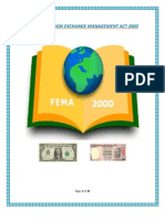 Role of Foreign Exchange Management Act 2000