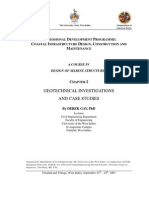 P D P: C I D, C M: Geotechnical Investigations and Case Studies