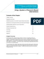 Implementing A System of Research-Based Interventions: Contents of This Chapter