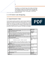 LTE Radio Link Budgeting: 2.1. Typical Parameter Values