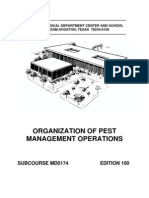 US Army Medical Course MD0174-100 - Organization of Pest Management Operations