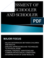 Assessment of Preschooler and Schooler