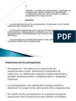 Función de Los Presupuestos en La Planeación Financiera