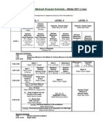 IBMP Schedule Winter 2011