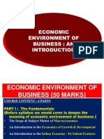 Economic Environment of Business (An Introduction)