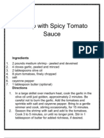 Shrimp With Spicy Tomato Sauce