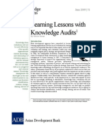 Learning Lessons With Knowledge Audits