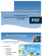 Updates On Coral Triangle Initiative (CTI) Implementation and Financing