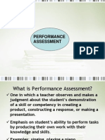 Process Oriented Performance Based Assessment