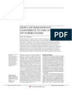 How Can Immunology Contribute To The Control of Tuberculosis?