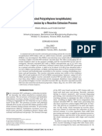 Recycled Poly (Ethylene Terephthalate) Chain Extension by A Reactive Extrusion Process