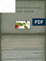 Romantismul in Literatura Pictura, Muzica GR 1