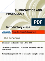 English Phonetics and Phonology: Profa. Me. Graziela Casagrande