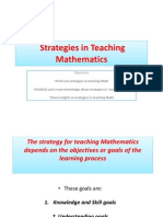 Strategies in Teaching Mathematics