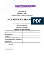 Case Write Up - Harmeet - Multinodular Goitre