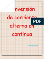 Conversión Corriente Alterna en Continua AC-DC. Angelatedo