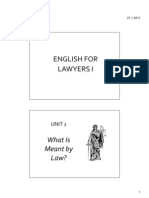 English For Lawyers 1