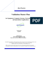 Sample M 171 Validation Master Plan