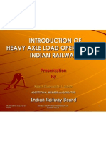 Introduction of Heavy Axle Load Operation On Indian Railways