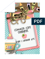 Common Core Standards - 1st Grade Language Arts PDF