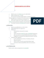 Artritis Septica en Niños