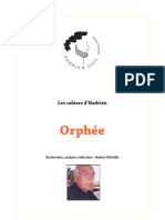 Cahier Orphee