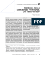 Teoria Del Riesgo en Mercados Financieros Una Visión Teórica