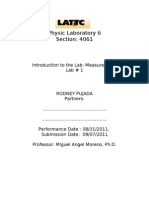 Report 1 Measurement Physics 6