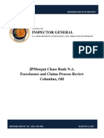 Chase Had No Effective Control Over Its Foreclosure Processes - Oig Hud Audit Report On Chase - March 12 2012 - Notaries Did Illegal Notarizations