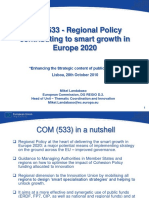 COM 533 - Regional Policy Contributing To Smart Growth in Europe 2020