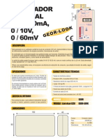 13a GEOR LOOK. Generador Simulador 0 4..20ma, 0 10V, Termopar 0 60mV