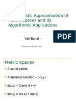 Probabilistic Approximation of Metric Spaces and Its Algorithmic Applications