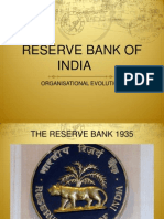 Reserve Bank of India: Organisational Evolution