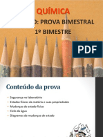 Revisao Prova Bimestral (Quimica) 9° Ano - 1° Bimestre