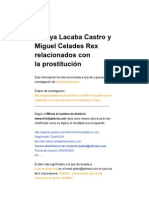 Soraya Lacaba Castro y Miguel Celades Rex Relacionados Con La Prostitución - Defensatum